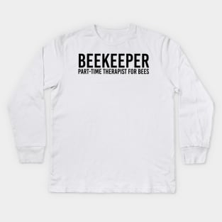 Funny Beekeeper, Beekeeping Gift, Beekeeper, Bee Lover, Proud Beekeeper Kids Long Sleeve T-Shirt